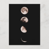 Moon Phases Wall Art – Celestial Home Decor ポストカード (正面)