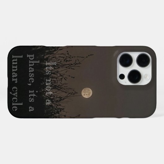 moon phone case iPhoneケース (裏面横)