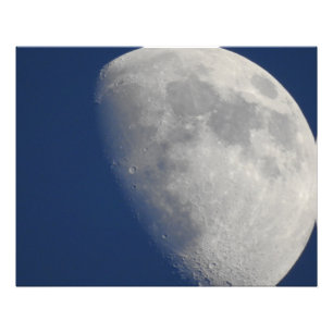 Moon Photo Close Up of Craters フォトプリント