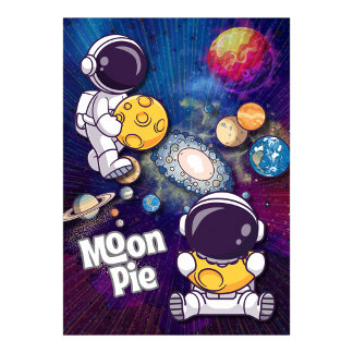 Moon Pie Strength in you Astronaut Wall art Poster ポスター