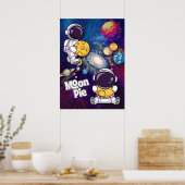 Moon Pie Strength in you Astronaut Wall art Poster ポスター (キッチン)