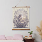 Moon Priestess Goddess 吊り下げ型タペストリー (寝室)