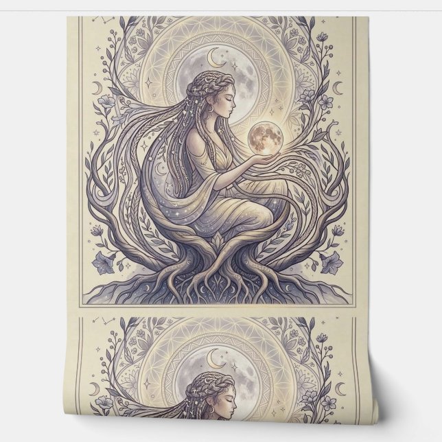 Moon Priestess Goddess 壁紙 (ほどく)