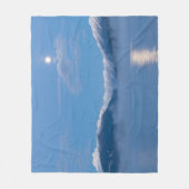 Moon Setting | Seabeck, Washington フリースブランケット (正面)