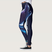 Moon Spirit - Wolf Design Leggings - Tights レギンス (左)