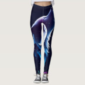 Moon Spirit - Wolf Design Leggings - Tights レギンス (正面)