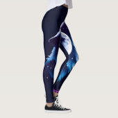 Moon Spirit - Wolf Design Leggings - Tights レギンス (右)