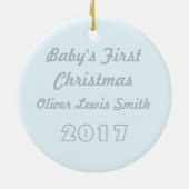 Moon & Starsカスタマイズ可能オーナメント セラミックオーナメント (裏面)