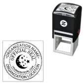 Moon Stars汎用カスタム公式シールNm Loc URL セルフインキングスタンプ (インサイチュ)