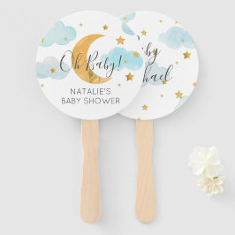 Moon & Stars  Baby Shower ハンドファン