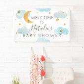 Moon & Stars baby shower banner 横断幕 (インサイチュ)