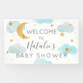 Moon & Stars baby shower banner 横断幕 (横)