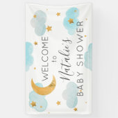 Moon & Stars baby shower banner 横断幕 (縦)