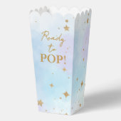Moon & Stars Baby Shower Popcorn フェイバーボックス (正面)