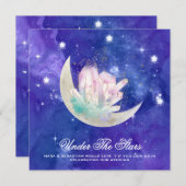 *~* MOON STARS CRYSTAL RSVP AR14 Webサイト結婚: 招待状 (正面/裏面)