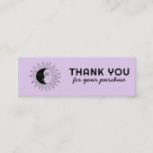 Moon & Sunお客エレガント様ご注文ありがとうございますシック スキニー名刺 (正面)