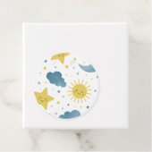 Moon, Sun & Stars Celestial Baby Shower フェイバータグ (インサイチュ)