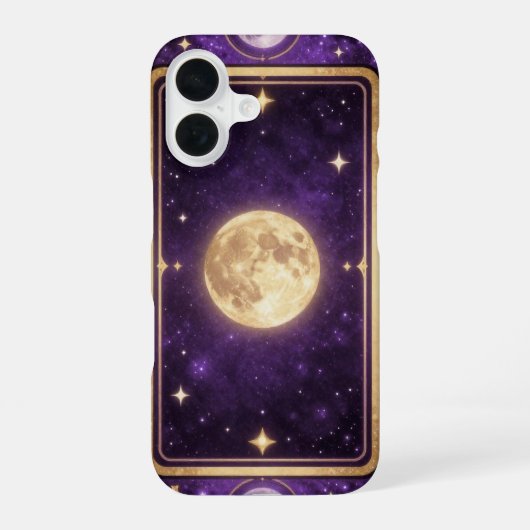 Moon Tarot Card Gold Celestial Case iPhone 16ケース (裏面)