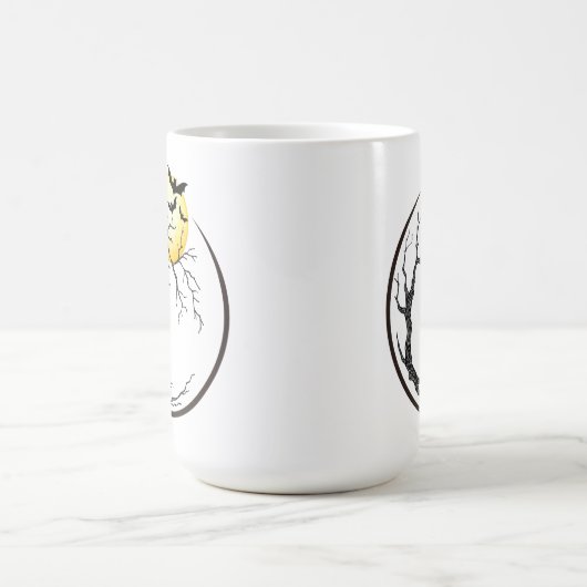 Moon, Tree, & Bats コーヒーマグカップ (中央)