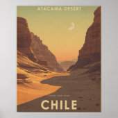 Moon Valley Magic – Vintage Atacama Desert  ポスター (正面)