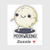 Moon Walking Funny Dance Pun  シール (シート)