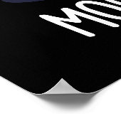 Moon Walking Funny Dance Pun Dark BG ポスター (角)