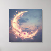 Moon Whisper Mandala Boho Wall Art キャンバスプリント (正面)