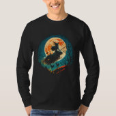Moon Witch Witchcraft Halloween  1 Tシャツ (正面)