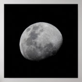 Moon with Black Sky | Zambia, South Luangwa ポスター (正面)