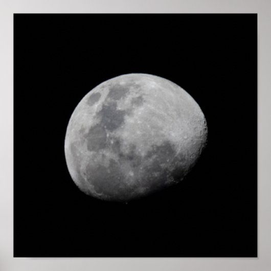 Moon with Black Sky | Zambia, South Luangwa ポスター (正面)