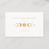 Moon Yoga  Reiki Wellness Visitenkarte 名刺 (正面)