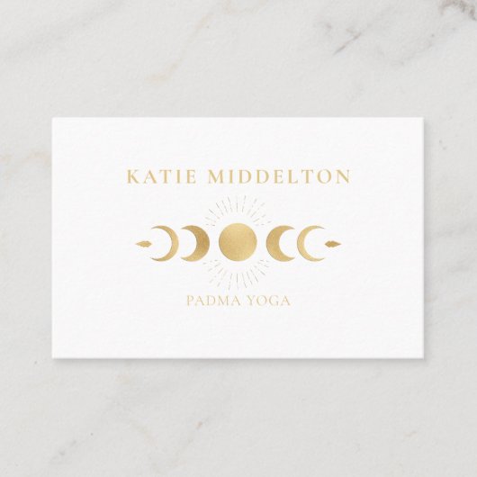Moon Yoga Reiki Wellness Visitenkarte 名刺 (正面)