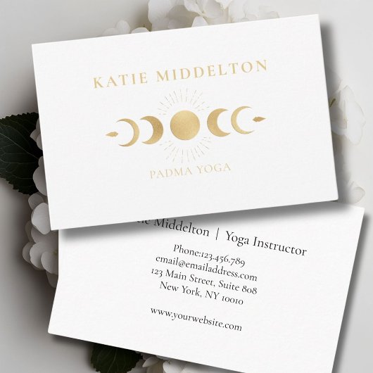 Moon Yoga  Reiki Wellness Visitenkarte 名刺