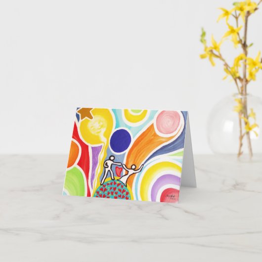 Moonbeamsで踊ること カード (黄色い花)