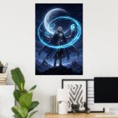 Moonbound Arcane Mage Poster Art ポスター (ホームオフィス)