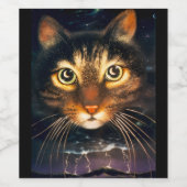 MoonCat ワインラベル (シングルラベル)