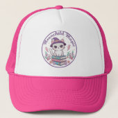 Moonchild Magic Witchy Cat Trucker Hat キャップ (正面)