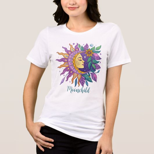 Moonchild White トライブレンドTシャツ (正面)