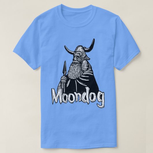 Moondog linocut tシャツ (デザイン正面)