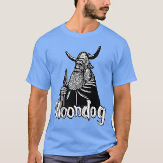 Moondog linocut tシャツ