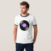 MoonDreamsミュージックレコードメンズリンガーTシャツ Tシャツ (正面フル)