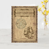 。:: MoonDreams::。 幸せな父の日のリーダーカード カード (黄色い花)