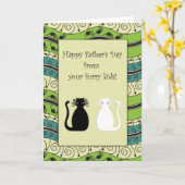 .::MoonDreams::.Happy Father's day cats カード (黄色い花)