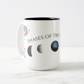 Mooneyの飛行機のコーヒーカップ ツートーンマグカップ (正面左)