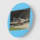 Mooneyの飛行機の時計 ラージ壁時計 (傾斜)