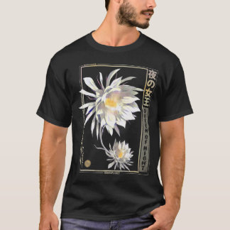 Moonflower Anime In Vaporwave 日本の Anime Flowe Tシャツ