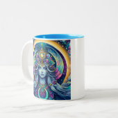 Moonflower Oracle Mug – 月探査船 ツートーンマグカップ (正面左)
