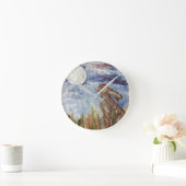 Moongazingのノウサギの時計 ラウンド壁時計 (ホーム)