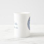 MoonKatsの中国のコップ ボーンチャイナマグカップ (正面)