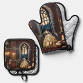 Moonlight 鍋つかみ&鍋敷きセット (正面/裏面)